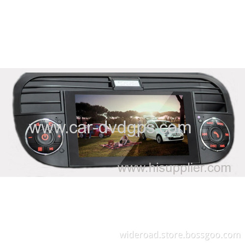 Fiat 500 Touch Screen Car Dvd Player With Gps Radio Tv Bt Canbus Blue&me
